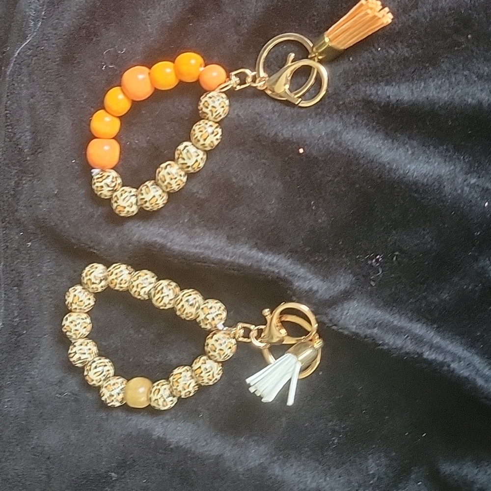 Bracelet Keychain wooden bracelet Keychain